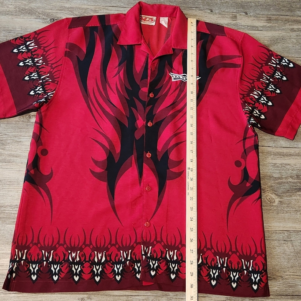Tribal Print Malibu Dreams Las Vegas Button Down Shirt size XL. - Picture 5 of 8